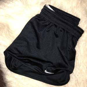 Black mesh Nike athletic shorts